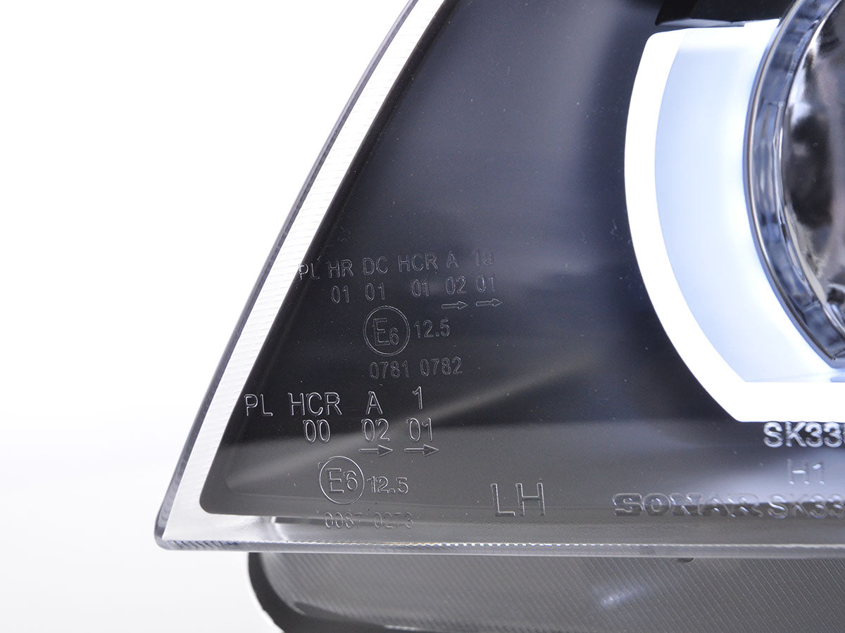 Scheinwerfer Set Xenon Daylight LED TFL-Optik BMW 3er E90/E91 Limo/Touring Bj. 05-08 schwarz