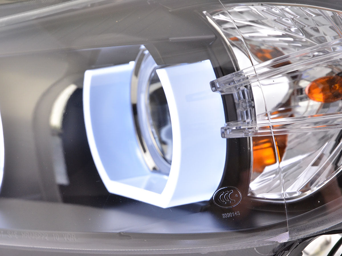 Scheinwerfer Set Xenon Daylight LED TFL-Optik BMW 3er E90/E91 Limo/Touring Bj. 05-08 schwarz