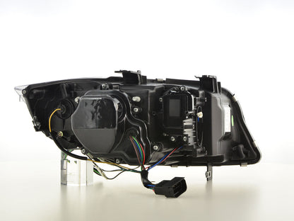 Scheinwerfer Set Xenon Daylight LED TFL-Optik BMW 3er E90/E91 Limo/Touring Bj. 05-08 schwarz