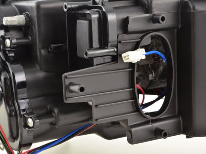 Scheinwerfer Set Xenon Daylight LED TFL-Optik BMW 3er E90/E91 Limo/Touring Bj. 05-08 schwarz