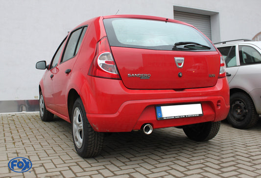 Dacia Sandero Endrohr auf original ESD - 1x90 Typ 13
