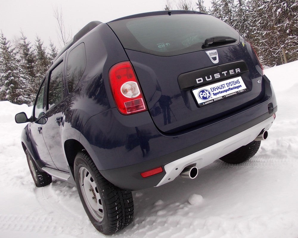 Dacia Duster 4x4 Endschalldämpfer quer Ausgang rechts/links - 1x80 Typ 16 rechts/links