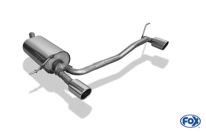 Dacia Duster 4x2 - Frontantrieb Endschalldämpfer rechts/links - 1x90 Typ 16 rechts/links