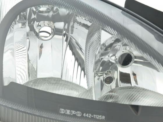 Scheinwerfer Set Daylight LED Tagfahrlicht Opel Corsa C 01-06 schwarz, Scheinwerfer, Fahrzeugbeleuchtung, Auto Tuning
