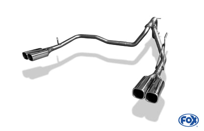 Dodge Nitro Endrohrsystem rechts/links - 2x78x75 Typ 70 rechts/links