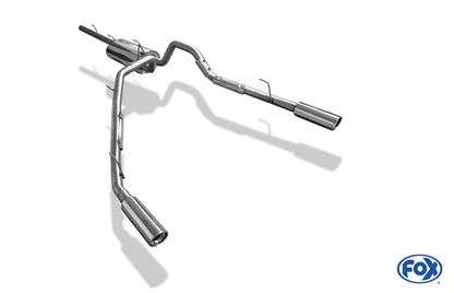 Dodge RAM 1500 Facelift Halbanlage rechts/links ab Kat - 1x100 Typ 17 rechts/links