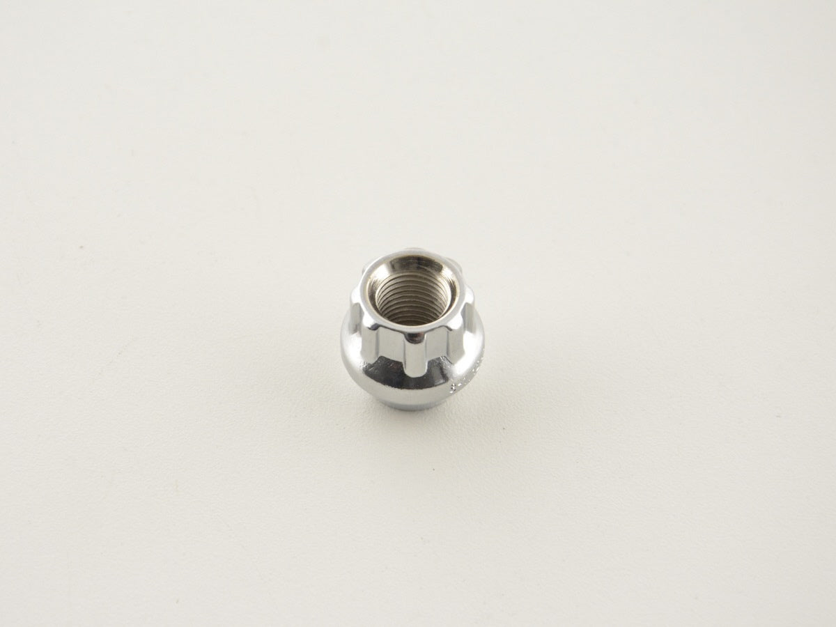 FK Felgenschloss 4er Set M12 x 1,5 KE 4 Radmuttern offen + 1 Adapter chrom