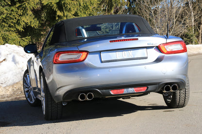 Fiat 124 Spider Endschalldämpfer quer Ausgang rechts/links - 2x76 Typ 25 rechts/links