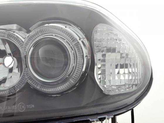 Scheinwerfer Set Renault Clio Typ B  98-01 schwarz