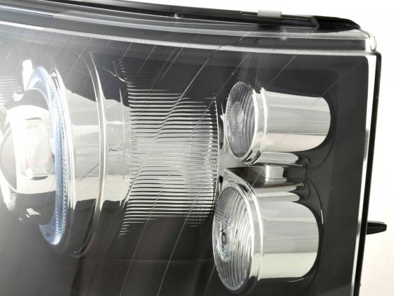 Scheinwerfer Set Angel Eyes VW Bus Typ T5 Bj. 03-09 schwarz