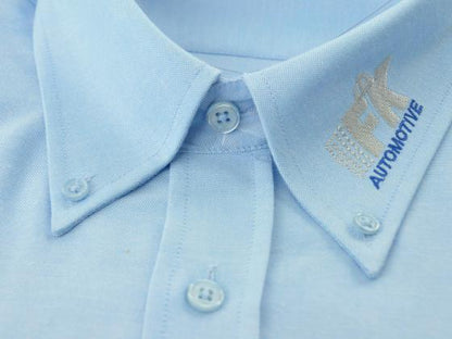 FK Businesshemd kurzarm Größe 41 aus Baumwolle Farbe blau