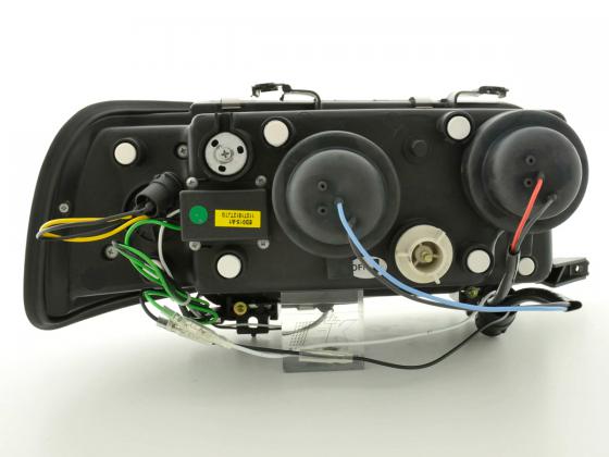 Scheinwerfer Set Daylight LED TFL-Optik Audi 80 Typ B4 Bj. 91-94 chrom