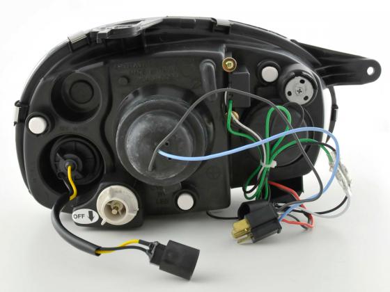 Scheinwerfer Set Daylight LED TFL-Optik Opel Corsa B Bj. 94-00 schwarz