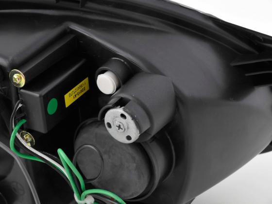 Scheinwerfer Set Daylight LED TFL-Optik Opel Corsa B Bj. 94-00 schwarz