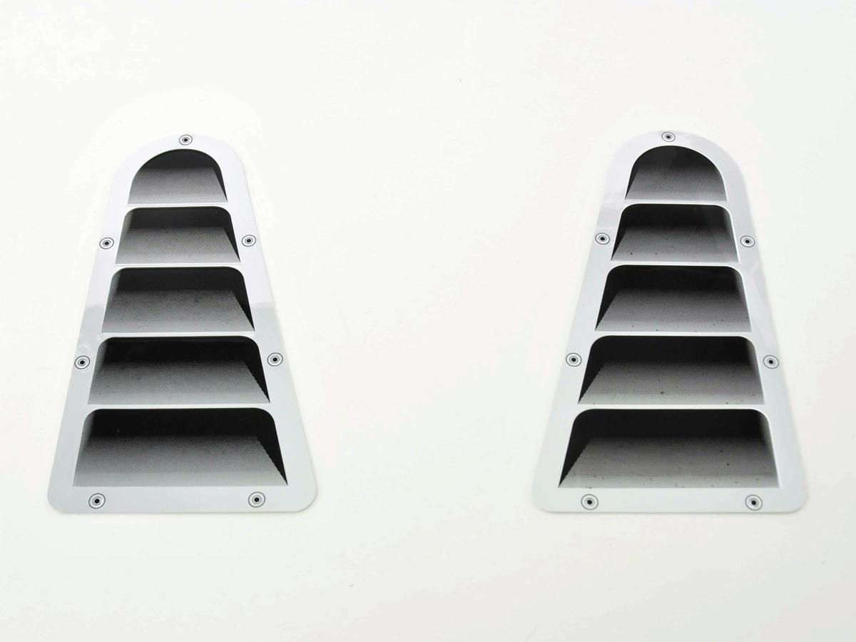 Lufteinlass Aufkleber Set 2x ca. 180 x 95 mm universal