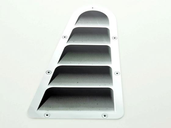 Lufteinlass Aufkleber Set 2x ca. 180 x 95 mm universal