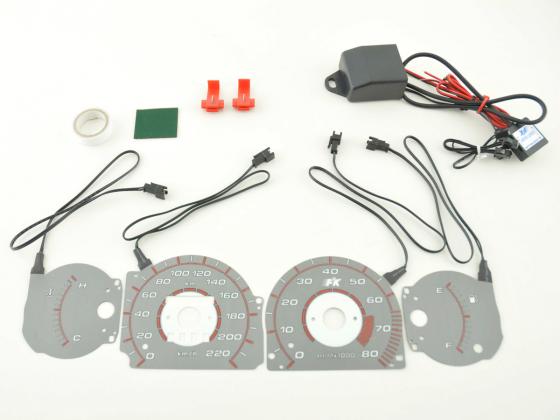 Tachoscheiben Plasmaoptik Set Fiat Brava (195) Bj. 1995-2001 Plasmascheibe Tacho
