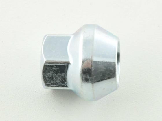 Radmutter einzeln Länge 34mm Kegelbund M12x1,25 silber