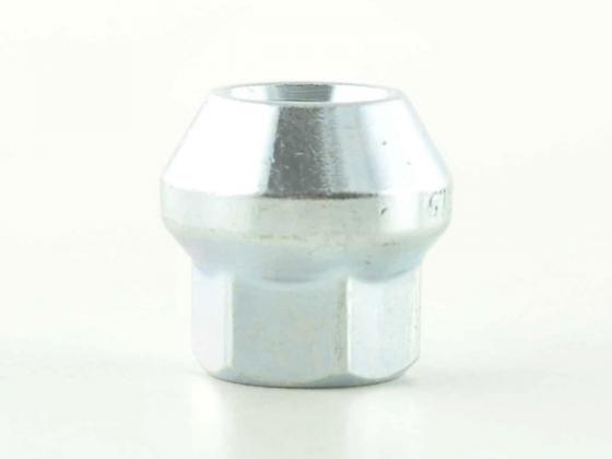 Radmutter einzeln Länge 23mm Kegelbund M14X1,5 silber