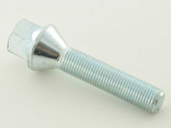Radschraube einzeln Schaftlänge 35mm Kegelbund silber M12x1,5