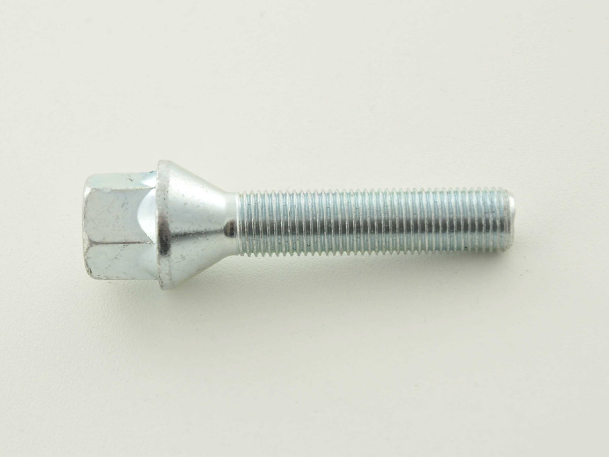 Radschraube einzeln Kegelbund Schaftlänge 50mm M12x1,25 silber