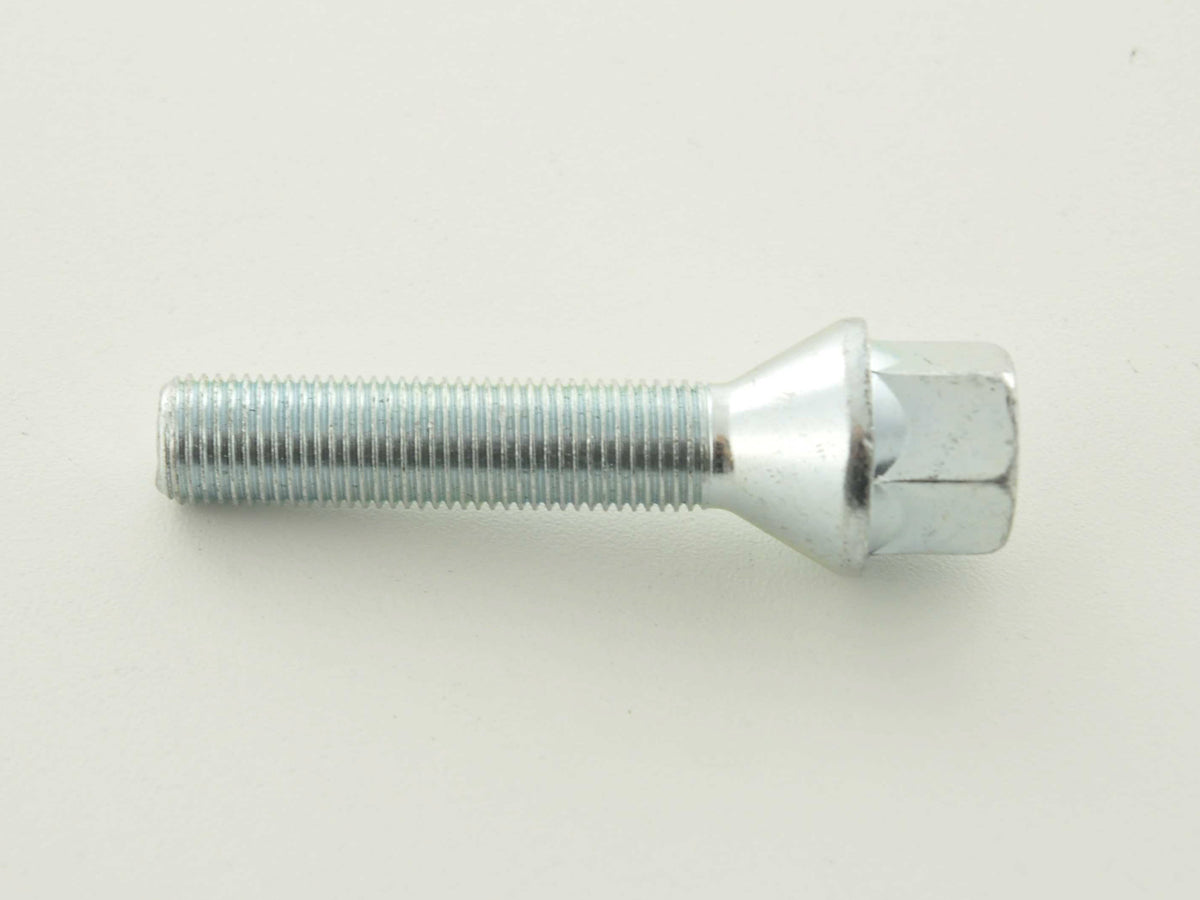 Radschraube einzeln Kegelbund Schaftlänge 50mm M12x1,25 silber