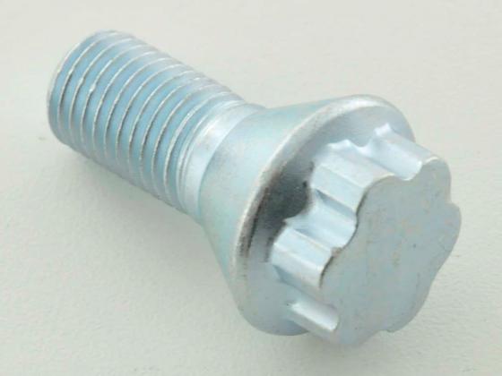 Radschraube einzeln Schaftlänge 21mm Kegelbund Kurzkopf silber M12x1,5