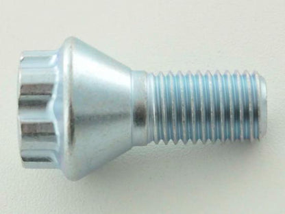 Radschraube einzeln Schaftlänge 21mm Kegelbund Kurzkopf silber M12x1,5