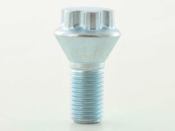 Radschraube einzeln Schaftlänge 21mm Kegelbund Kurzkopf silber M12x1,5