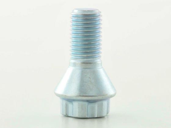 Radschraube einzeln Schaftlänge 21mm Kegelbund Kurzkopf silber M12x1,5