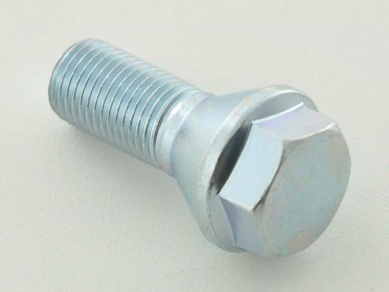 Radschraube einzeln Gewindelänge 21mm Kegelbund silber M12x1,5 Adapter