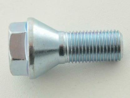 Radschraube einzeln Kegelbund Gewindelänge 21mm M12x1,25 silber