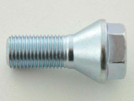 Radschraube einzeln Kegelbund Schaftlänge 35mm M12x1,25 silber