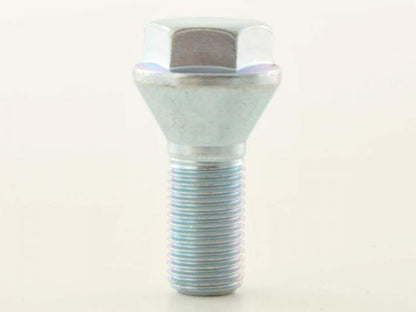 Radschraube einzeln Kegelbund Gewindelänge 21mm M12x1,25 silber