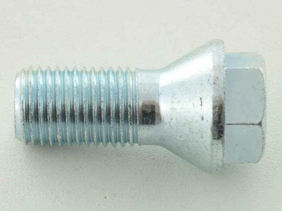 Radschraube einzeln Schaftlänge 26mm Kegelbund Kurzkopf silber M14x1,5