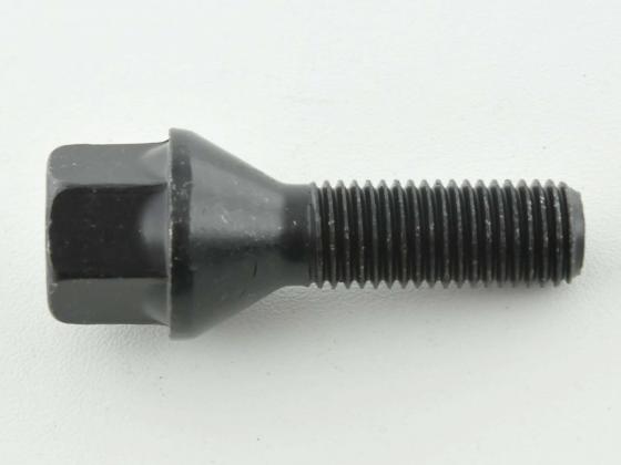 Radschraube einzeln Schaftlänge 35mm Kegelbund schwarz M12x1,5