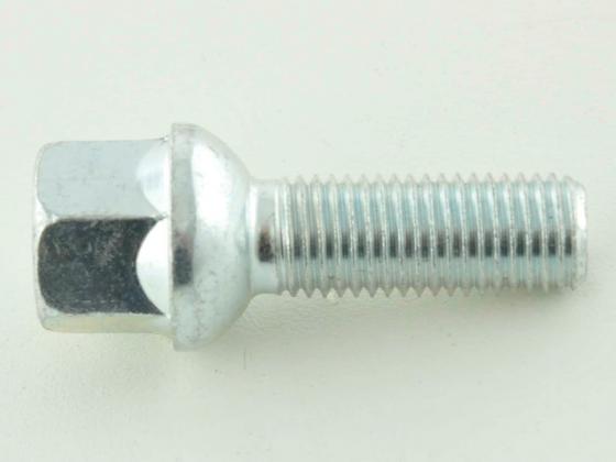Radschraube einzeln Schaftlänge 35mm Kugelbund silber M12x1,5