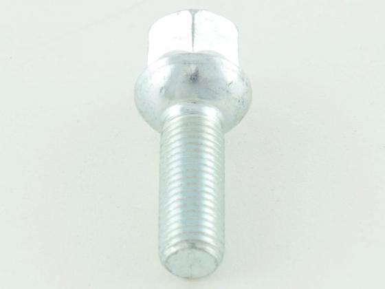 Radschraube einzeln Schaftlänge 35mm Kugelbund silber M12x1,5
