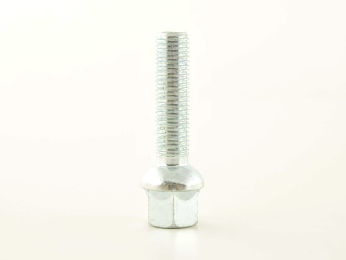 Radschraube einzeln Schaftlänge 45mm Kugelbund silber M12x1,5