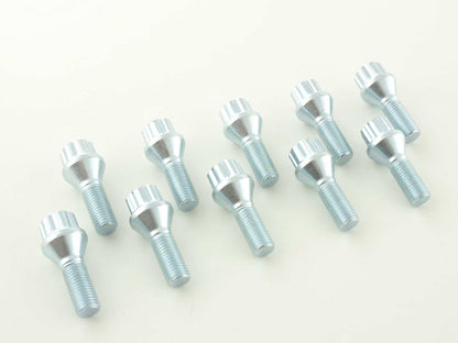 Radschrauben Set (10 Stk.) Schaftlänge 28mm Kegelbund silber M12x1,5