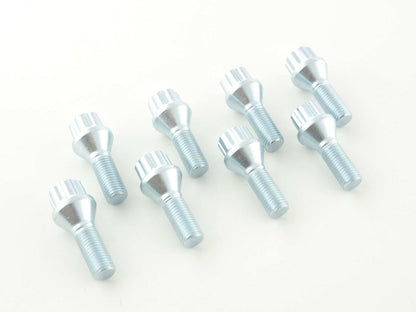 Radschrauben Set (8 Stk.) Schaftlänge 28mm Kegelbund silber M12x1,5