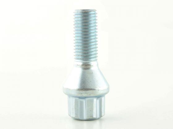 Radschrauben Set (8 Stk.) Kegelbund Schaftlänge 27mm M12x1,25 silber