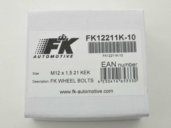 Radschrauben Set (10 Stk.) Schaftlänge 21mm Kegelbund Kurzkopf silber M12x1,5