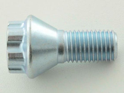 Radschrauben Set (10 Stk.) Kegelbund Kurzkopf Schaftlänge 22mm M12x1,25 silber