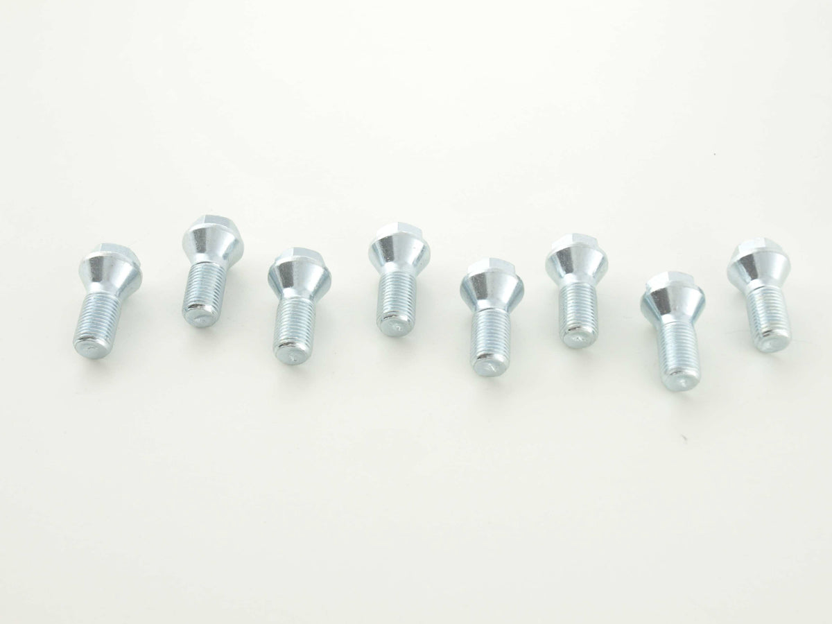 Radschraube einzeln Schaftlänge 26mm Kegelbund Kurzkopf silber M12x1,5