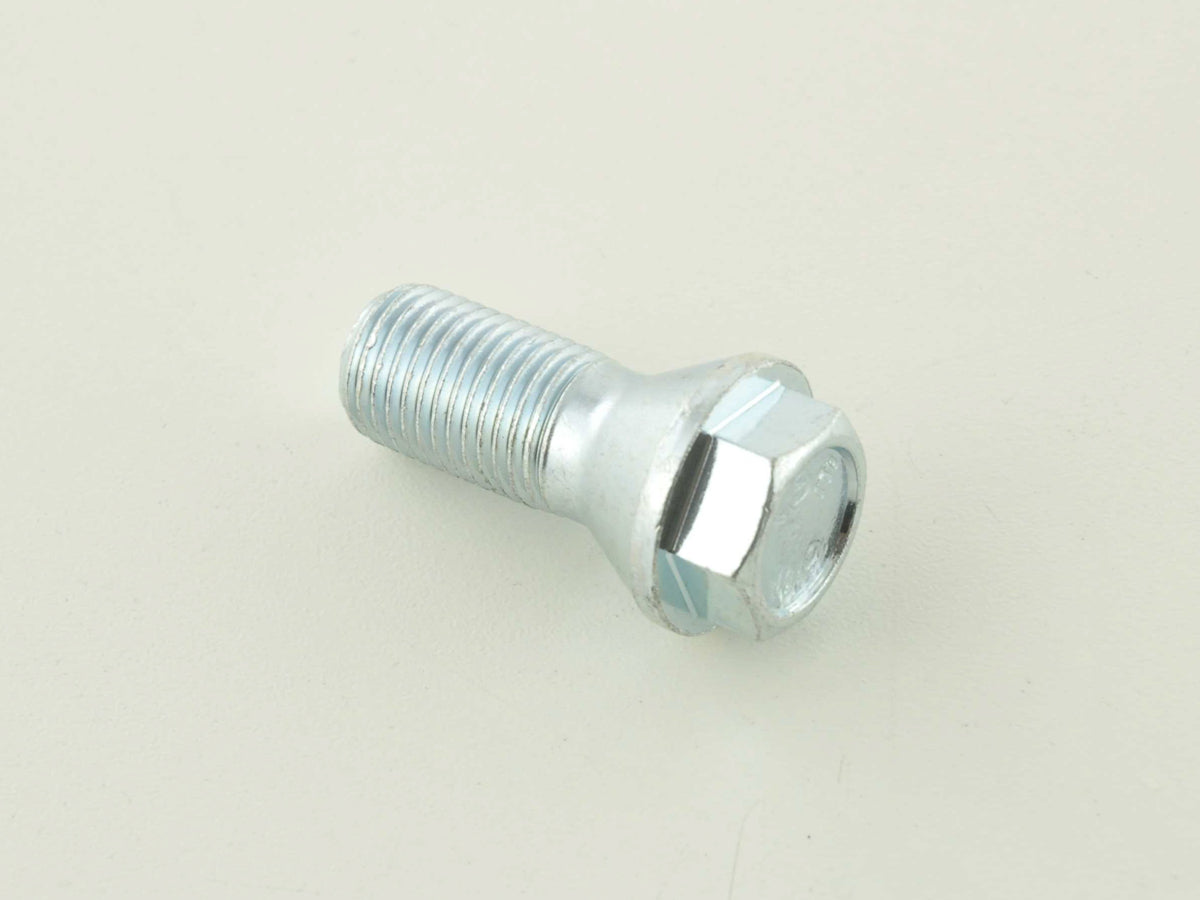 Radschraube einzeln Schaftlänge 26mm Kegelbund Kurzkopf silber M12x1,5