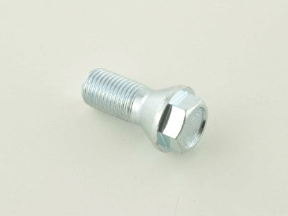 Radschraube einzeln Schaftlänge 26mm Kegelbund Kurzkopf silber M12x1,5