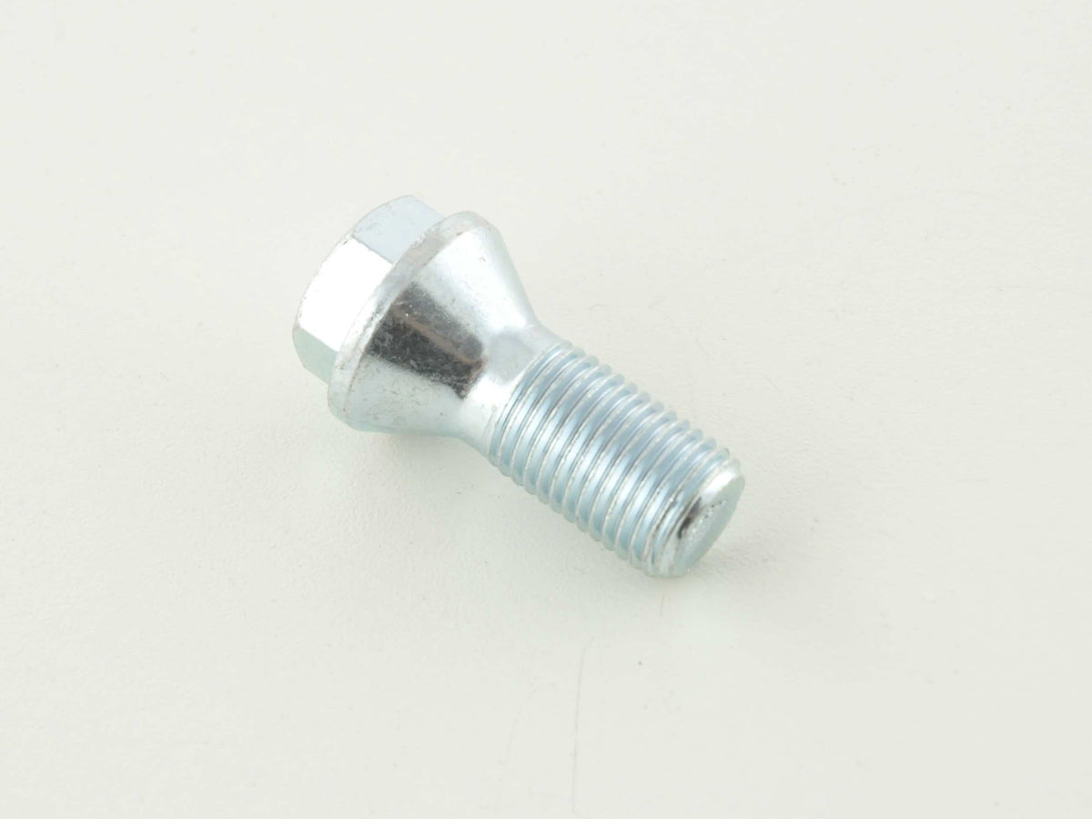 Radschraube einzeln Schaftlänge 26mm Kegelbund Kurzkopf silber M12x1,5