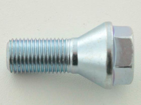 Radschrauben Set (8 Stk.) Kegelbund Kurzkopf Schaftlänge 22mm M12x1,25 silber