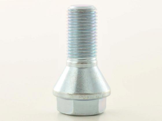 Radschrauben Set (8 Stk.) Kegelbund Kurzkopf Schaftlänge 22mm M12x1,25 silber